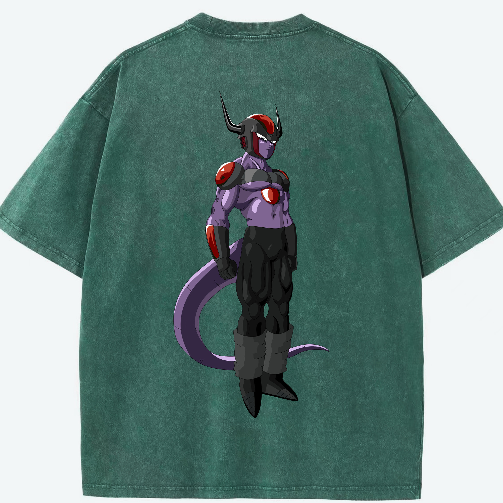 （画像用） ドラゴンボール フリーザ DRAGON BALL Frieza 綿100% ヴィンテージ風 半袖Tシャツ（背面プリント）